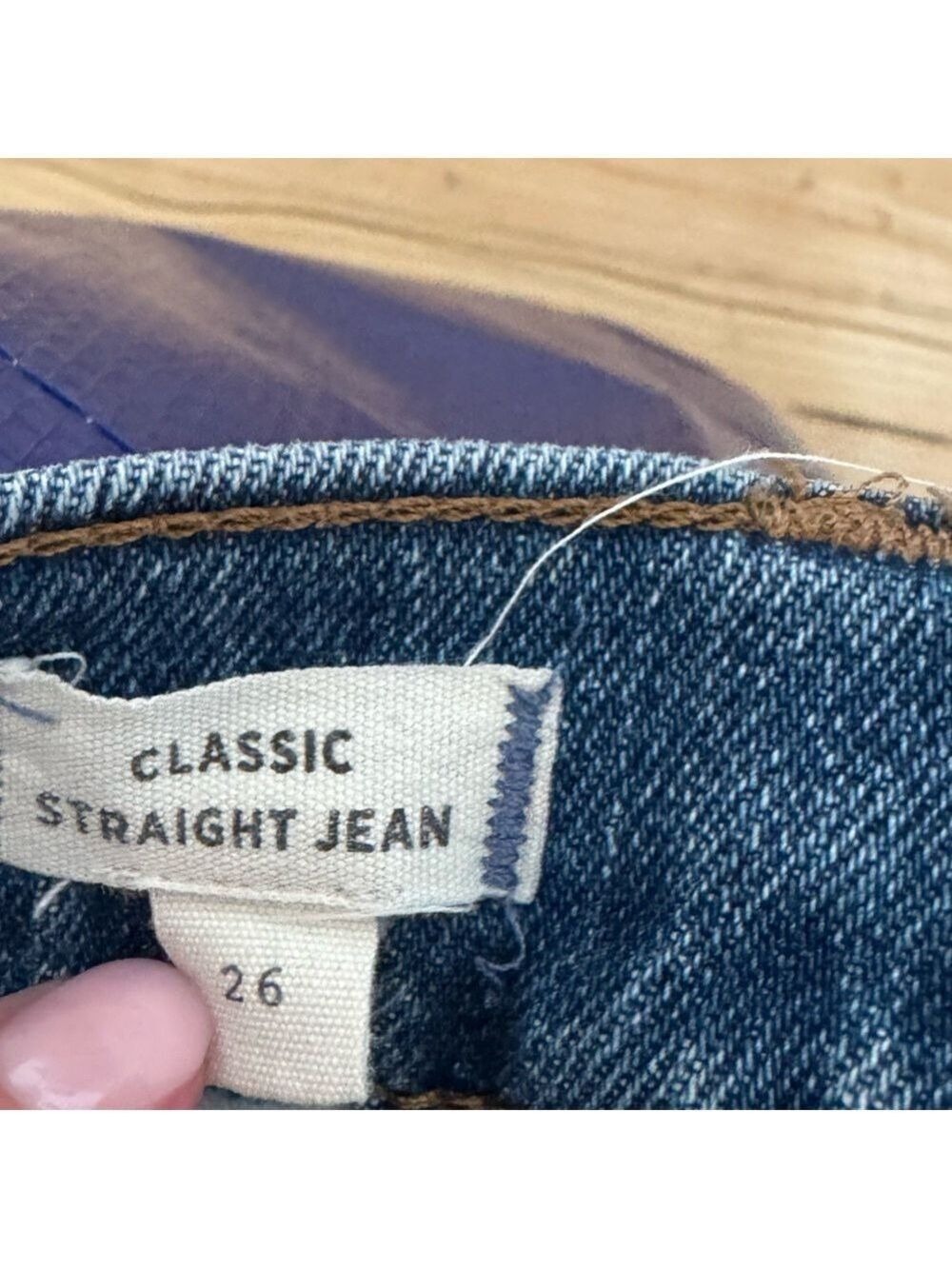 Madewell Classic Straight Jean Size 26 - Picture 8 of 8